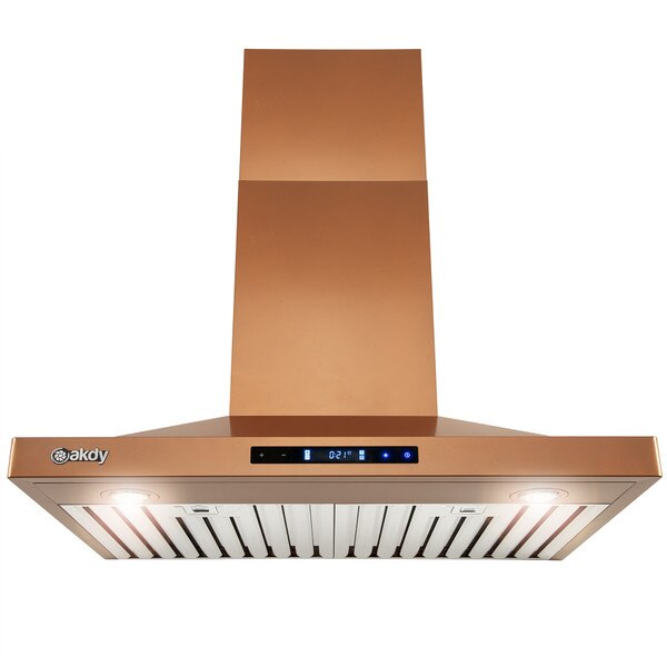 Wall Mount Range Hood In Brushed Bronze Akdy Imports