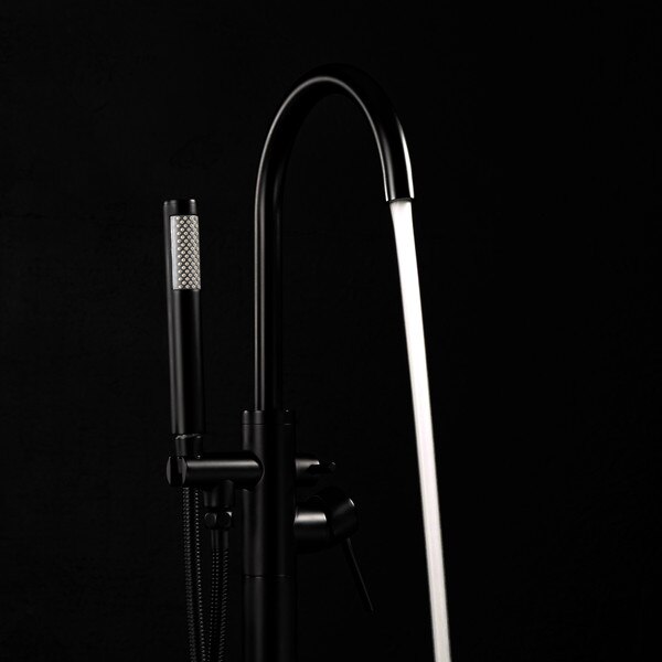 Freestanding Bathtub Filler in Matte Black AKDY Imports